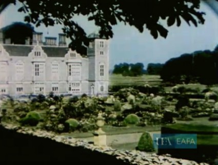 Stencil colour film of Blickling Hall Norfolk from Eve and Everybody's 